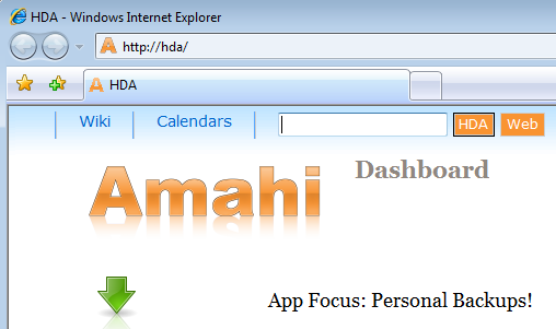Amahi Linux Home Server Dashboard
